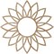 Ekena Millwork Daisy Wood Fretwork Pierced Ceiling Medallion, Red Oak, 24"OD x 8 3/8"ID x 1/4"T CMWP24X24X0250DARO - alternate 2